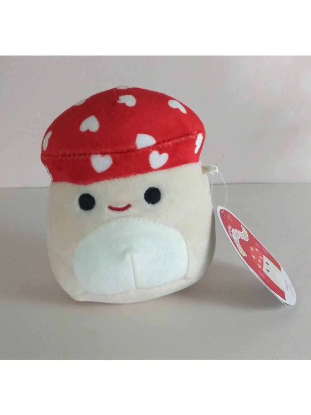 NWT Squishmallows Valentine's Malcolm The Mushroom 5" Plush